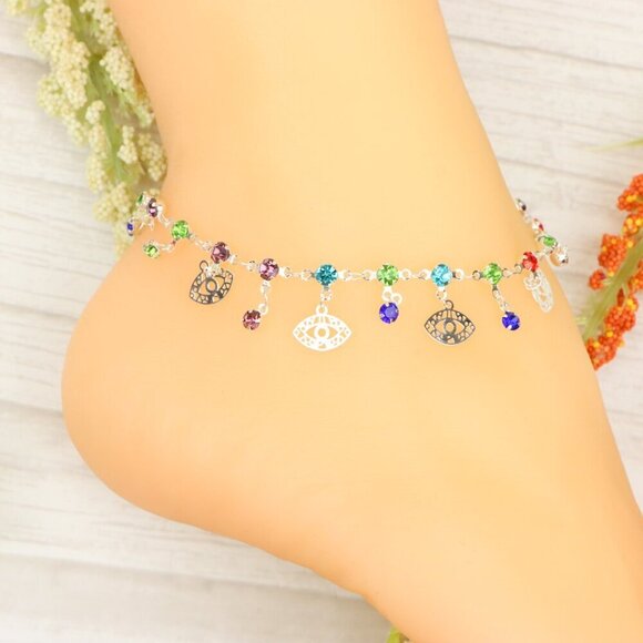 "Handmade Anklet – Elegant & Delicate Jewelry for Women | UNVRC1232 - Picture 6 of 10